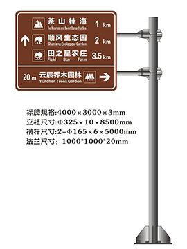 旅游交通标志牌